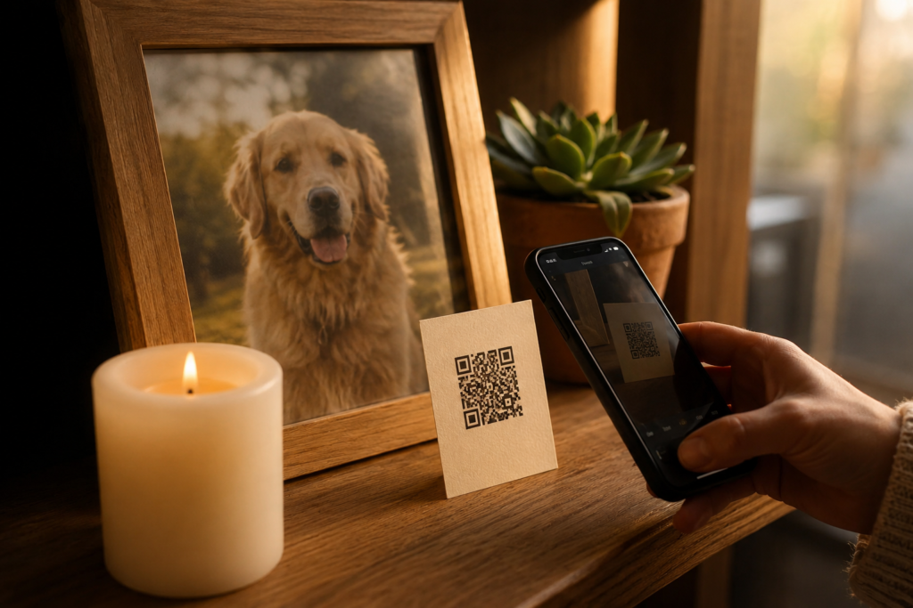 Create this space in your home to celebrate the memory of your pet.
